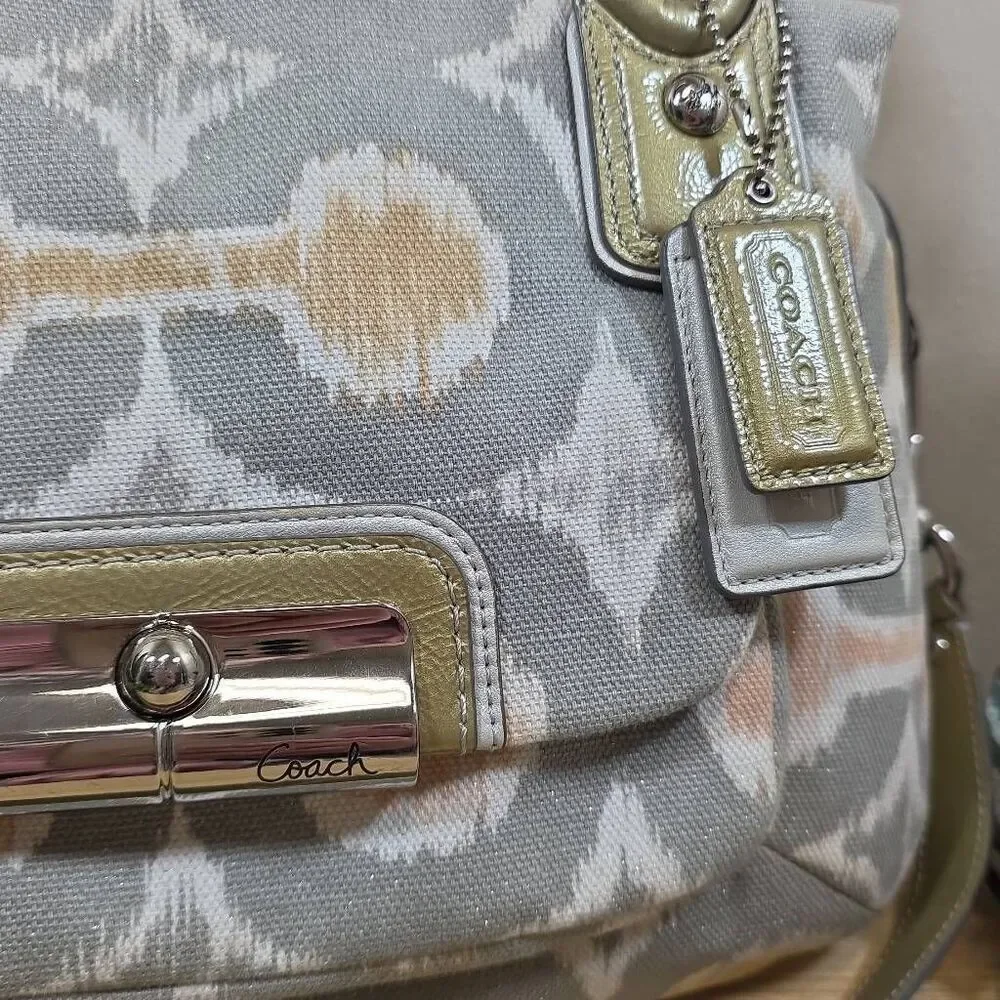 Coach Kristin Op Art Ikat Print Hobo/Satchel | Matching Wallet